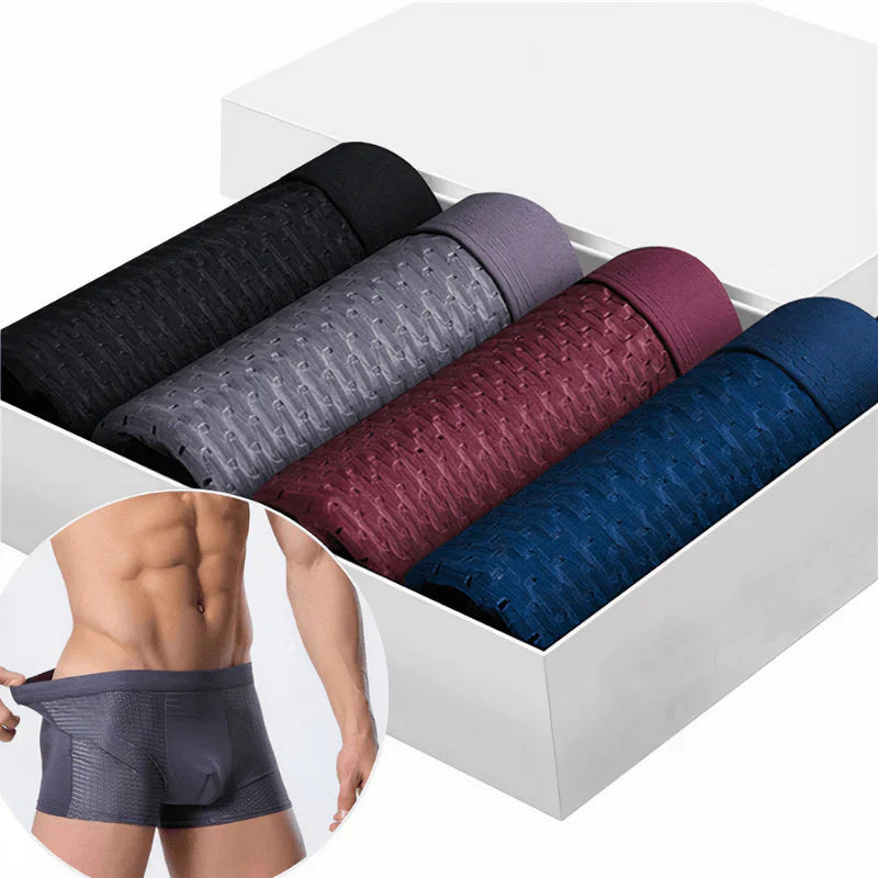 Compre 2 Lleve 4 - Kit de Boxer Transpirable Premium [BLACK FRIDAY]