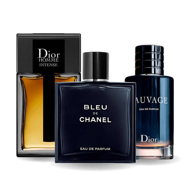 Set 3 Profumi Sauvage Dior, Bleu de Chanel, Dior Homme Intense 100ml