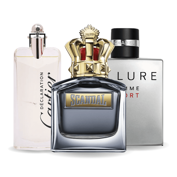 Set 3 Profumi Allure Homme Sport, Jean Paul Gaultier Scandal, Cartier Declaration 100ml